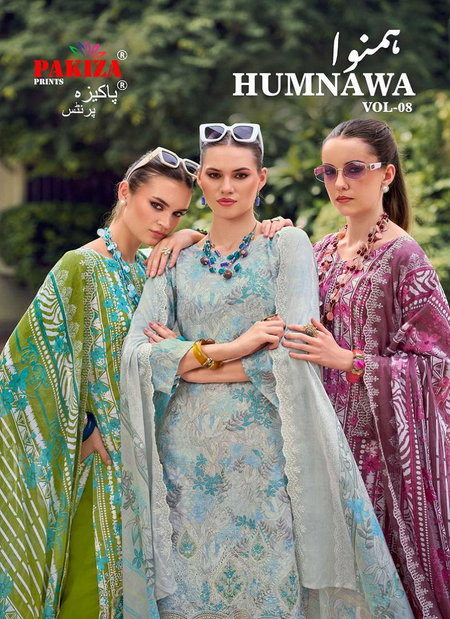 Humnawa Vol 8 By Pakiza Lawn Cotton Dress Material Exporters In India
